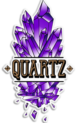 quartz logo sans fond avec petite bordure